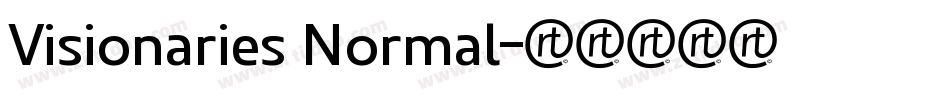 Visionaries Normal字体转换